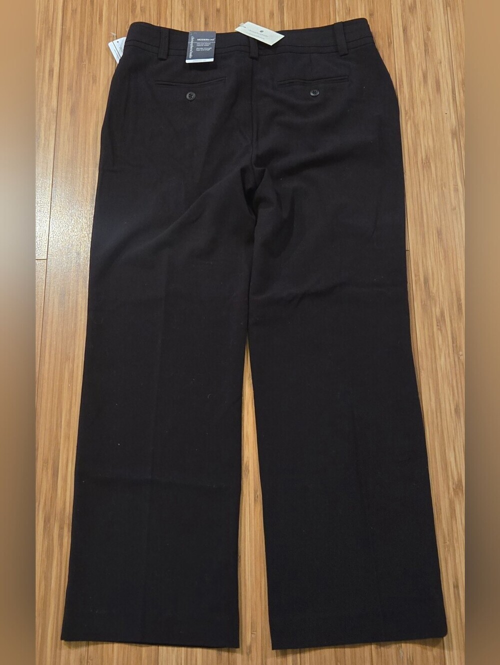 NWT Christopher & Banks Black Straight-Leg Dress Pants